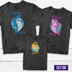 Transfer It Baby Shark Daddy Shark Mommy Shark Personalize Family Shirt SOLD per PIECE