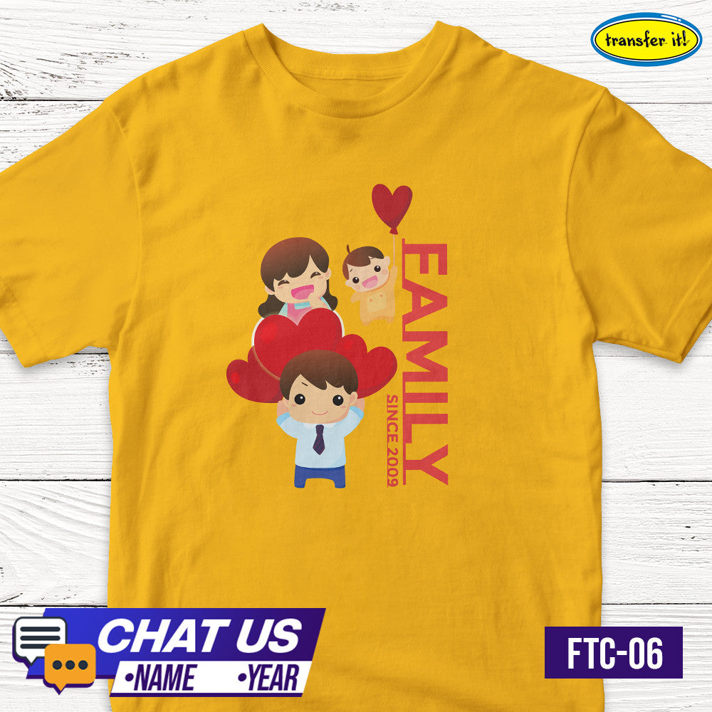 Transfer It Personalized Family Together Reunion shirt Family Shirt Sold per piece