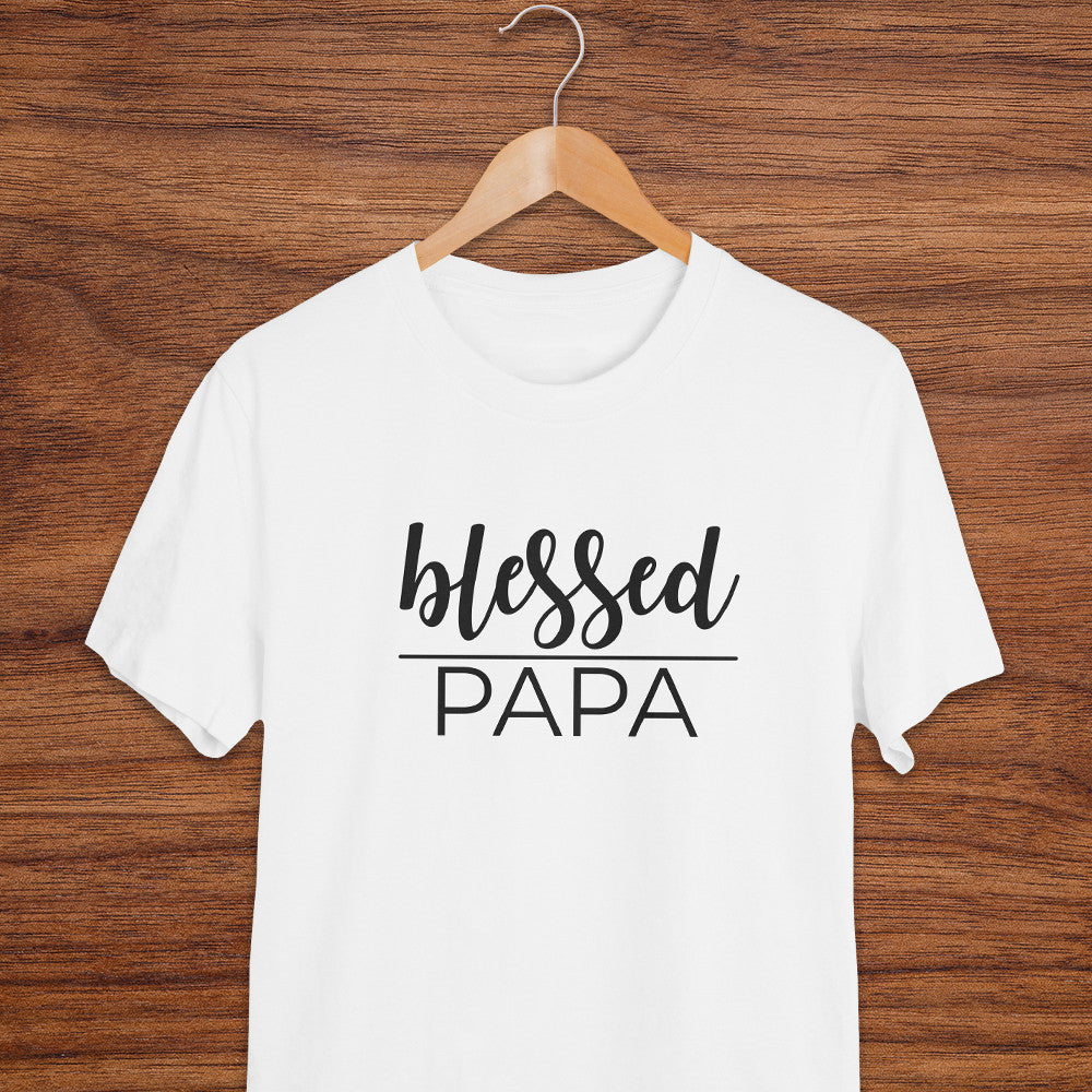 Transfer it Blessed Papa Blessed Mama Little Blessing Design Family Shirt Personalize SOLD Per PIECE