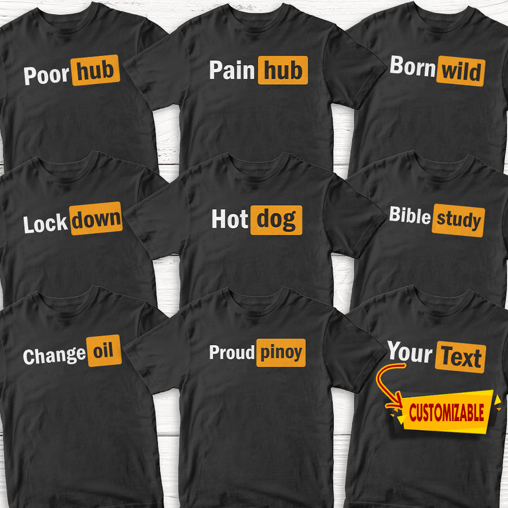 Shirt planet Parody Design Poor hub, Pain hub, Born wild, Bible study Spoofs Edition Shirt Unisex