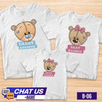 Transfer it "Family Bear" Personalize Mama Daddy Baby Family Shirt SOLD per PIECE Cute Bear