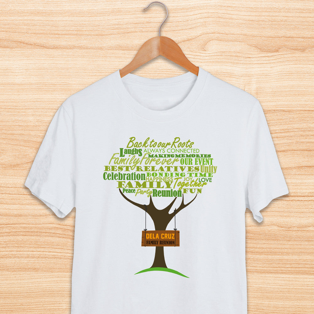 Transfer It Personalized Family Tree Reunion Shirt Sold Per Piece Matching Tees