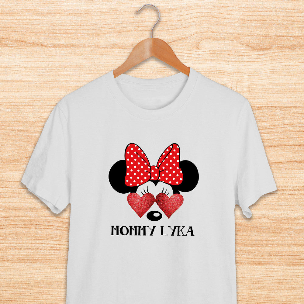 Transfer It Mickey Mouse Daddy Mini Mommy Baby Mouse Personalized Family Shirt Sold per Piece