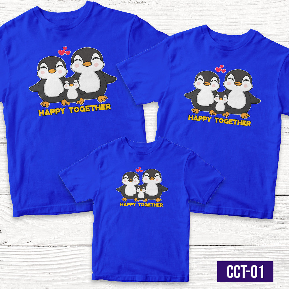Transfer It Penguin Family Shirt Happy Together Reunion Family Day Sold per Piece