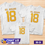 Transfer It Editable Name & Number Reunion Shirt Personalize Family Shirt sold per piece