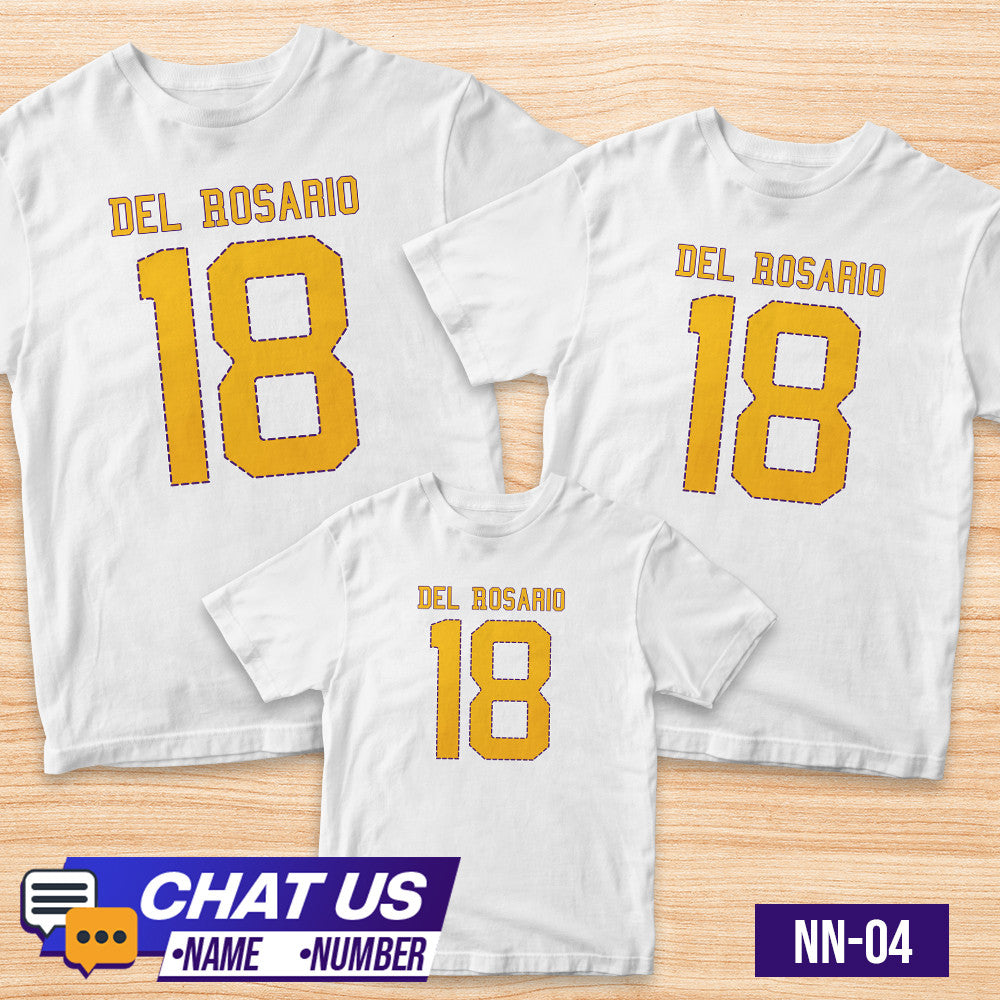 Transfer It Editable Name & Number Reunion Shirt Personalize Family Shirt sold per piece