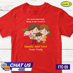 Transfer It Personalized Family Together Reunion shirt Family Shirt Sold per piece