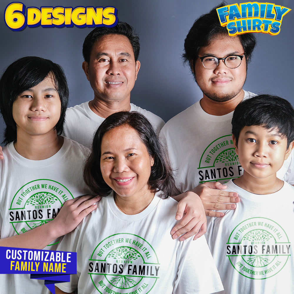 Transfer it Personalized Family Reunion T-Shirt We are family Back together Again Sold per Piece