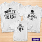 Family Reunion Shirt "SOLD per PIECE 1pc."Happy Father's day, World Greatest dad Design Adult & Kids