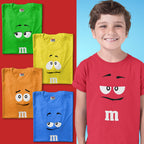 Shirt planet M&M's Chocolate Candy Character Faces T-shirts Unisex