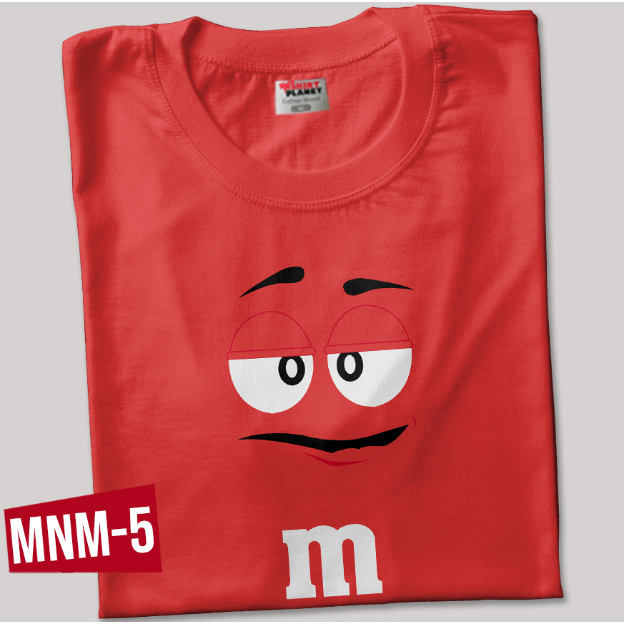 Shirt planet M&M's Chocolate Candy Character Faces T-shirts Unisex