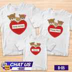 Transfer It Bear Design Daddy Mommy Baby Personalize Family Shirt