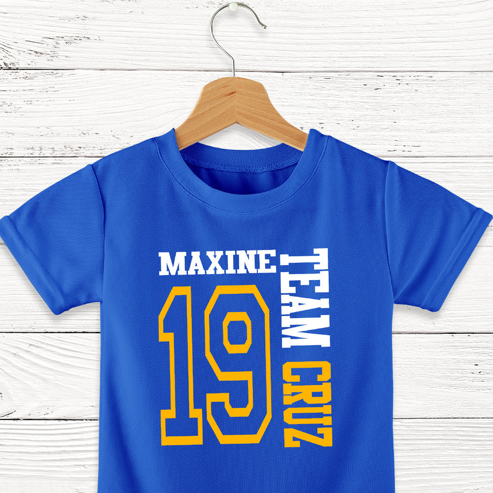 Transfer It Varsity Design Get Together Reunion T-Shirt Customizable Name & Number SOLD per PIECE