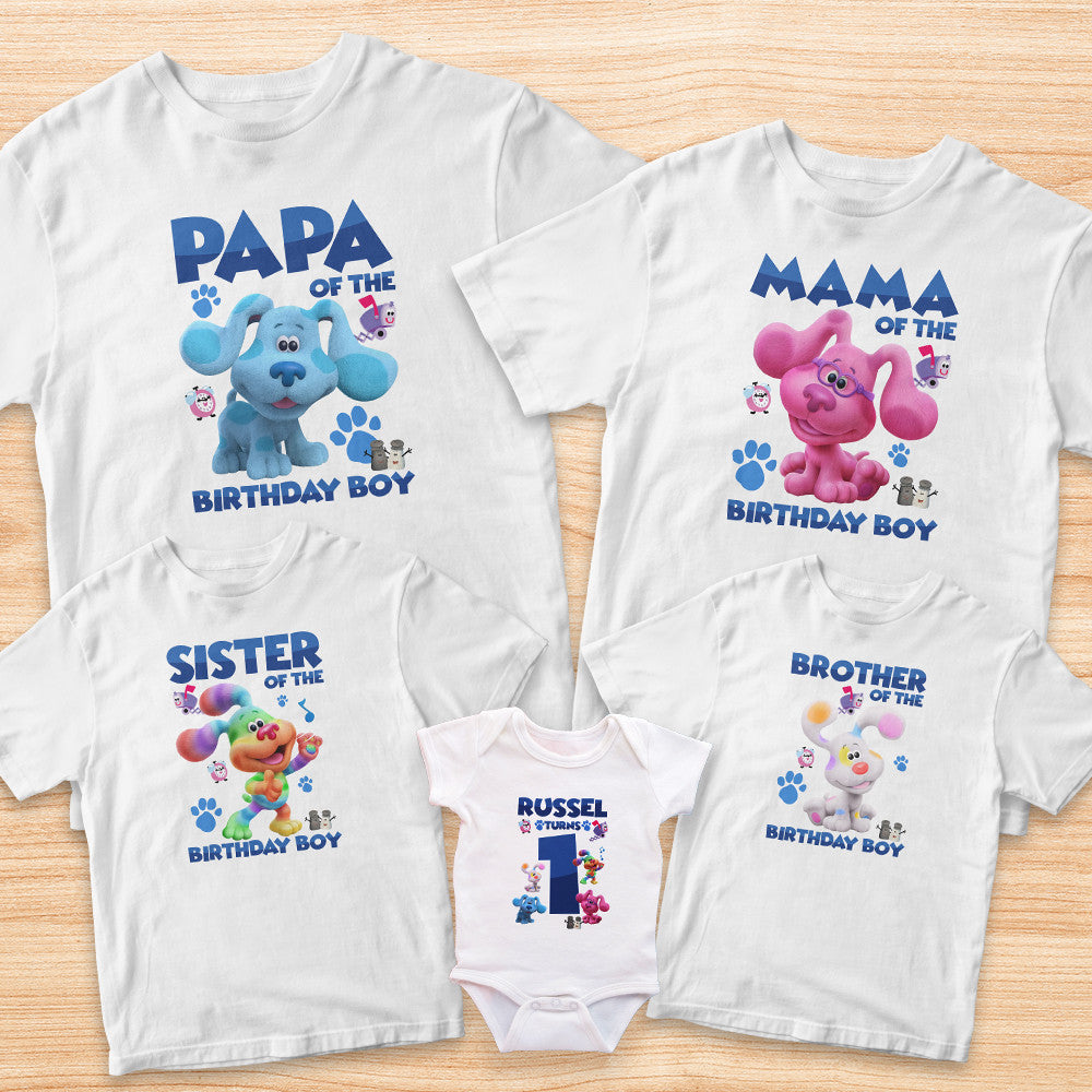 TRANSFER IT Personalized\Customized Blues Clues Family Shirt SOLD PER PIECE Matching Tees Design