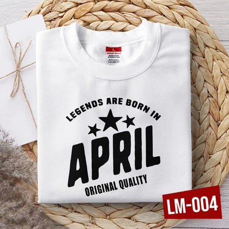Shirt planet Editable Birthday month year Legends are Born August, September Design T-shirt