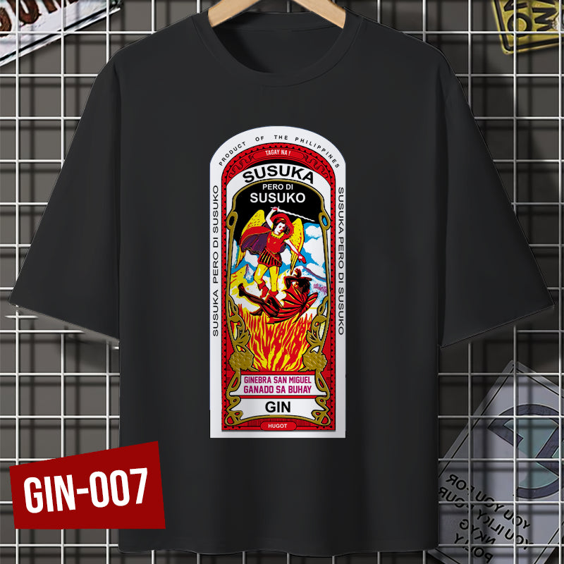 Shirt planet Funny parody Statement Ginebra San Miguel Collection High Quality T-shirt Unisex