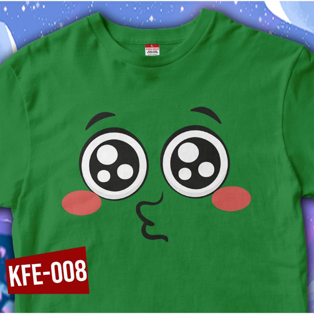 Shirt planet Kawaii faces Emoticons Design Blue Pink Lilac Y.Gold Red E.Green T-shirt High quality