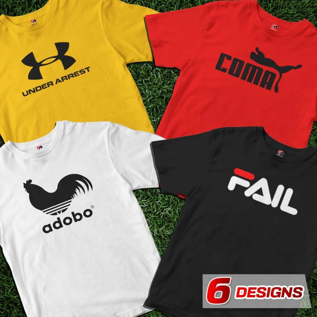 Famous Sneaker Brands Parody Design Collection  Funny Shirt for Daily use Perfect for Men and Women