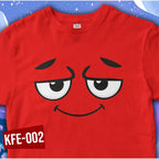 Shirt planet Kawaii faces Emoticons Design Blue Pink Lilac Y.Gold Red E.Green T-shirt High quality