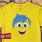 Shirt planet Inside out faces Joy, Anxiety, Sadness, Embarassment, Envy Design T-shirt High quality