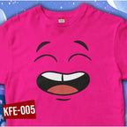 Shirt planet Kawaii faces Emoticons Design Blue Pink Lilac Y.Gold Red E.Green T-shirt High quality