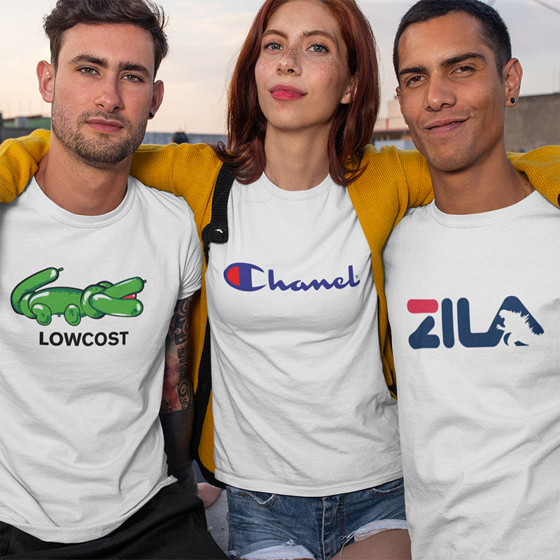 Famous Brands Parody Design Collection Funny Shirt for Daily use Perfect for Men and Women