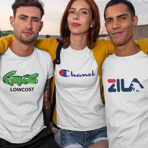 Famous Brands Parody Design Collection Funny Shirt for Daily use Perfect for Men and Women