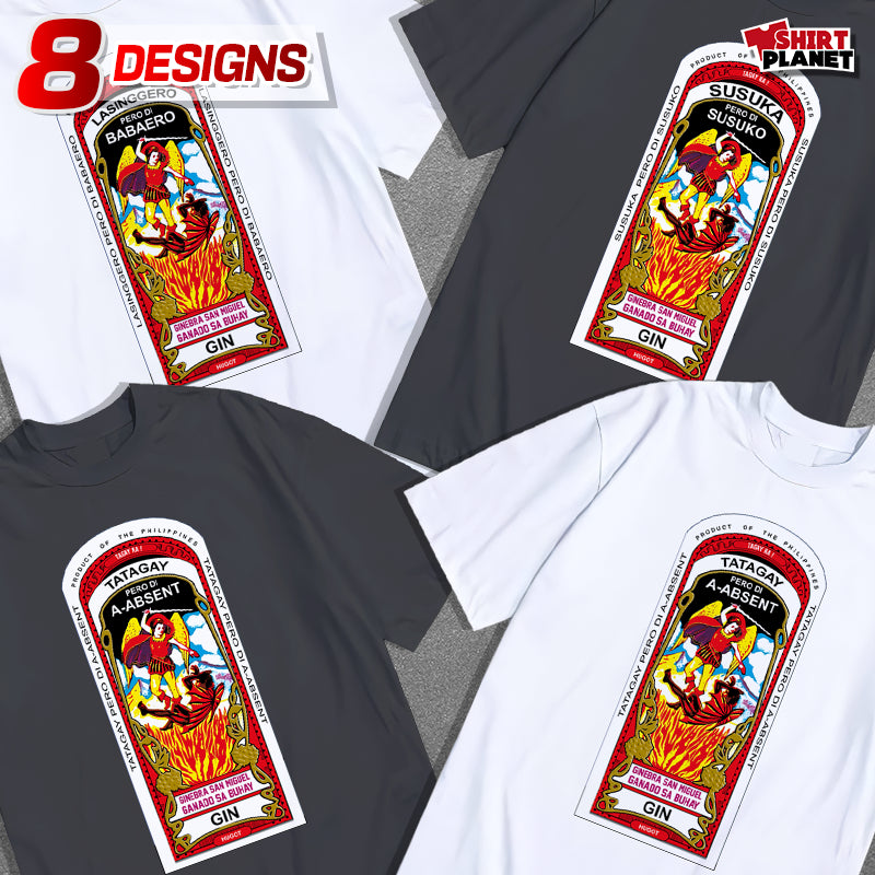 Shirt planet Funny parody Statement Ginebra San Miguel Collection High Quality T-shirt Unisex