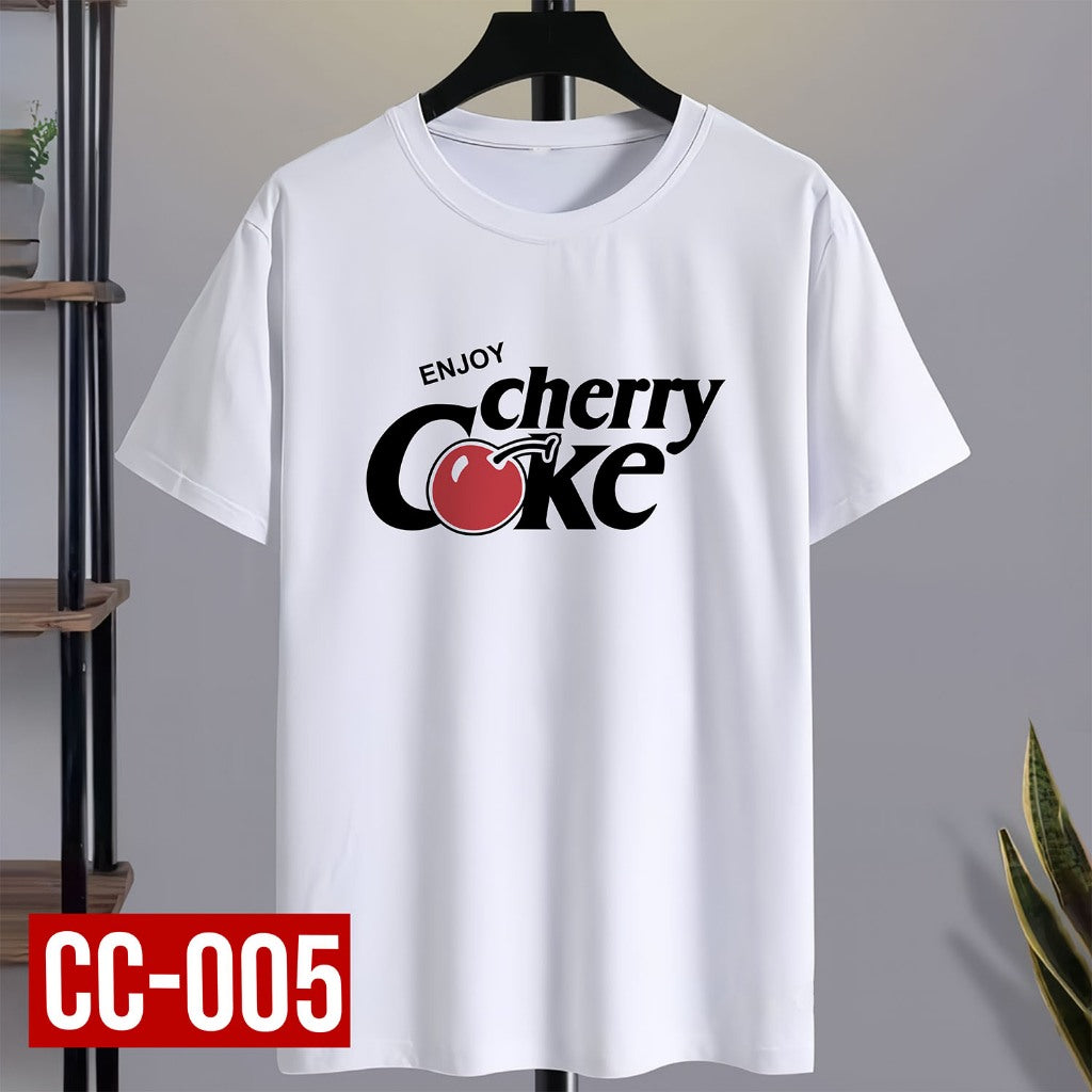 Shirt planet Parody Coke diet Enjoy cherry coke Coca-cola Design T-shirt Unisex