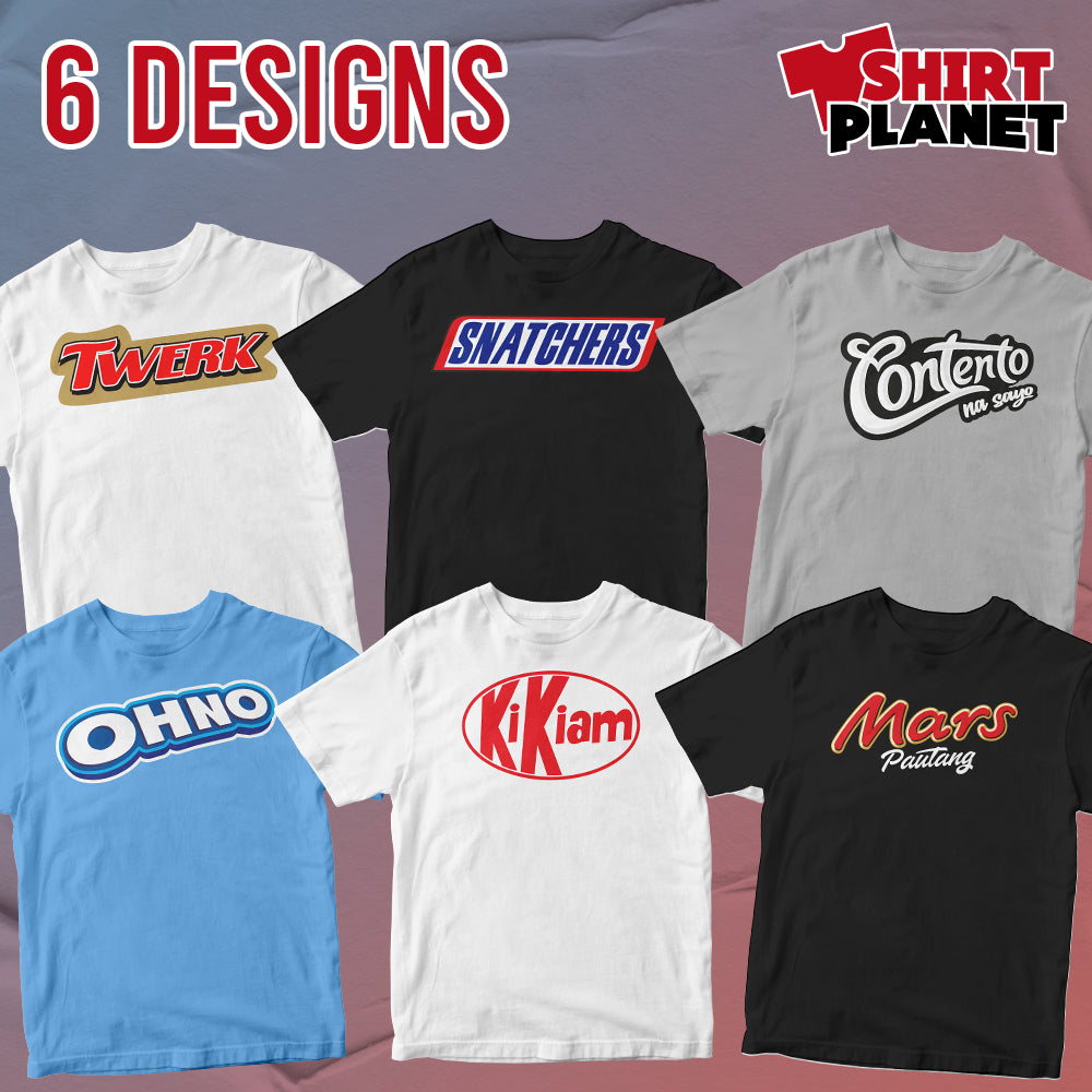 Shirt planet Chocolate parody Contento na sayo, Kikiam Design Collection Trendy T-shirt Unisex