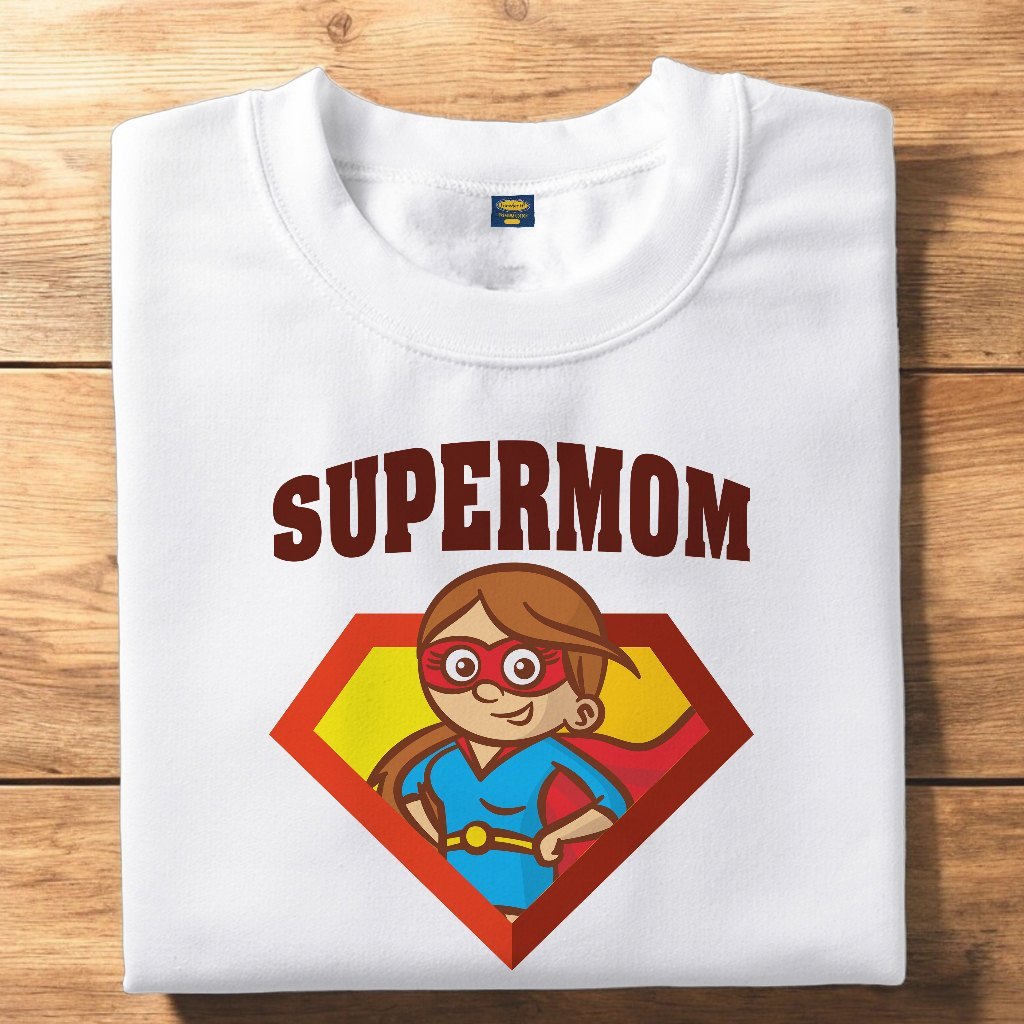 Transfer It Superhero Family Super Mom Dad Kid   Personalize Family Shirt SOLD per PIECE
