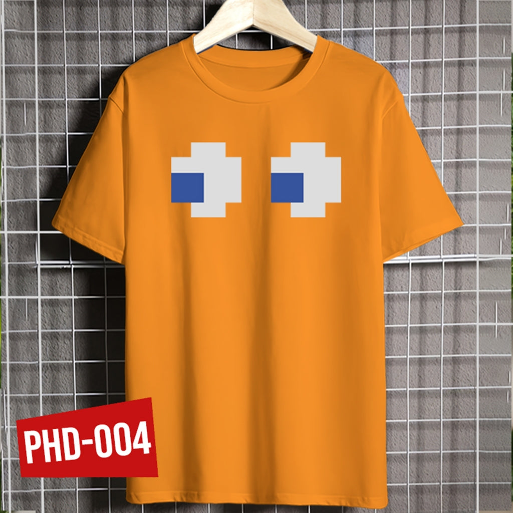 Shirt planet Famous Games Pacman Blinky Pinky Inky Clyde Character Faces Design T-shirt Unisex
