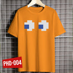 Shirt planet Famous Games Pacman Blinky Pinky Inky Clyde Character Faces Design T-shirt Unisex