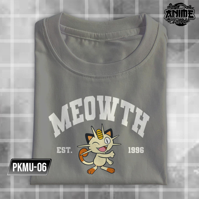 Pokemon Character Pikachu Charmander Jigglypuf Meowth Snorlax Charizard University Design T-shirt