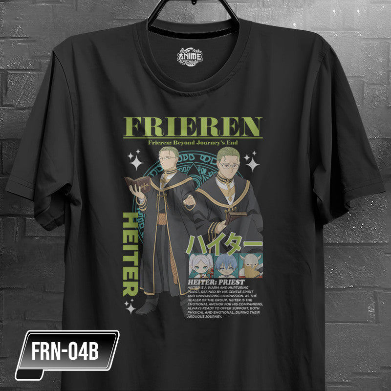 Anime Frieren, Fern,  Himmel,  Heiter,  Stark,  Eisen Character Design T-shirt Unisex High quality