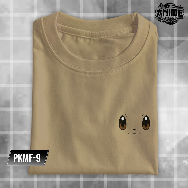 Anime Famous Character Pokemon Logo Faces Pikachu, Balbasaur, Charmander Design T-shirt Unisex