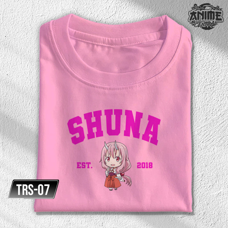 Anime That time I reincarnated as Slime Rimuru, Shion, Gobta, Shuna, Milim Character Design T-shirt