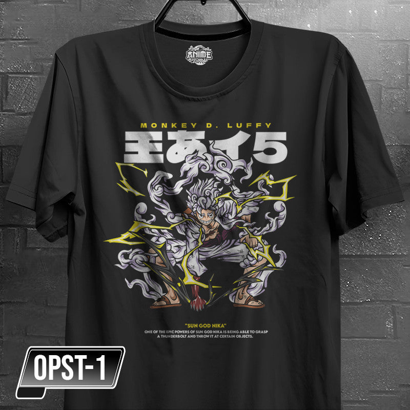 Anime One piece Strawhat Pirate Crew Zoro, Sanji, Usopp, Franky, Chopper Character Design T-shirt