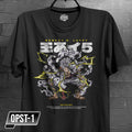 Anime One piece Strawhat Pirate Crew Zoro, Sanji, Usopp, Franky, Chopper Character Design T-shirt