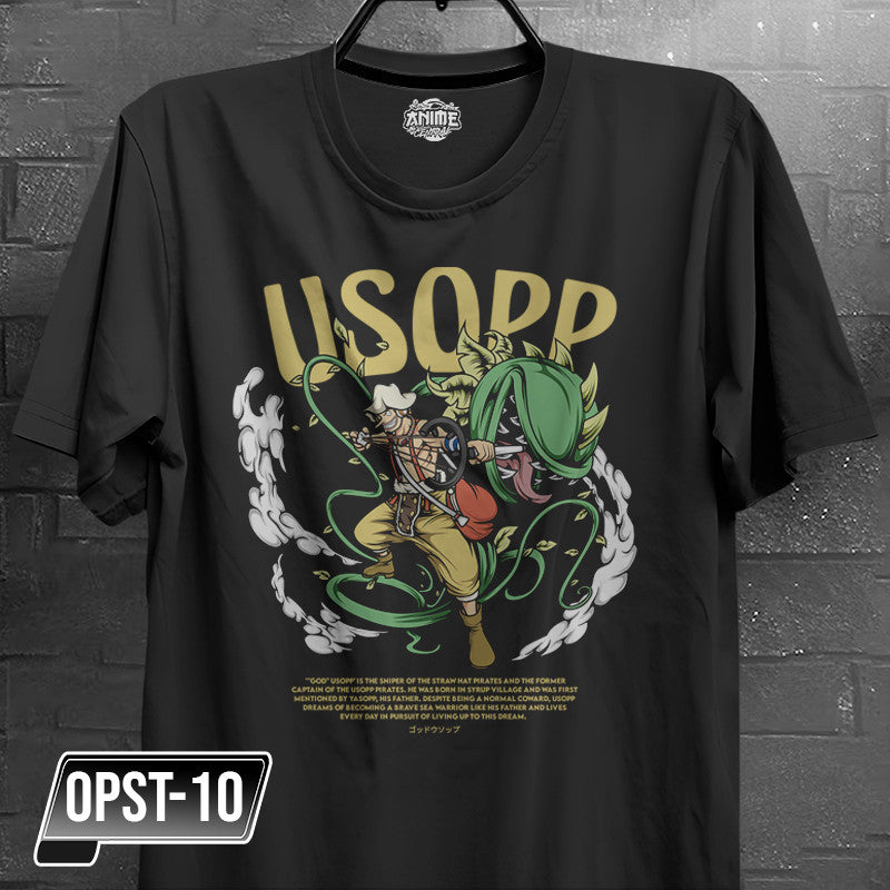 Anime One piece Strawhat Pirate Crew Zoro, Sanji, Usopp, Franky, Chopper Character Design T-shirt