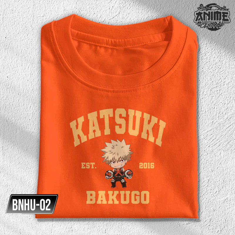 Anime My hero academia University theme Shoto, Izuku, Katsuki, Momo,Ochaco Character Design T-shirt