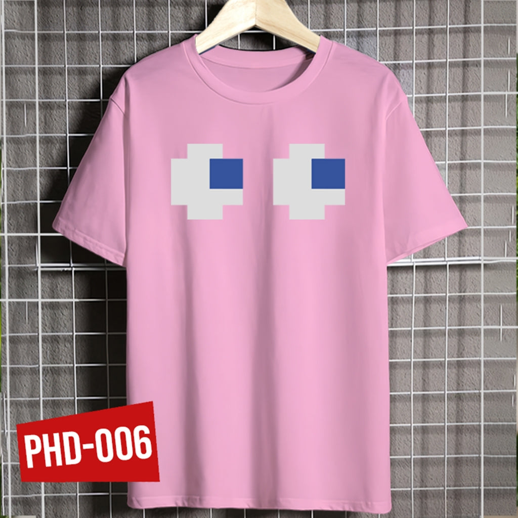Shirt planet Famous Games Pacman Blinky Pinky Inky Clyde Character Faces Design T-shirt Unisex