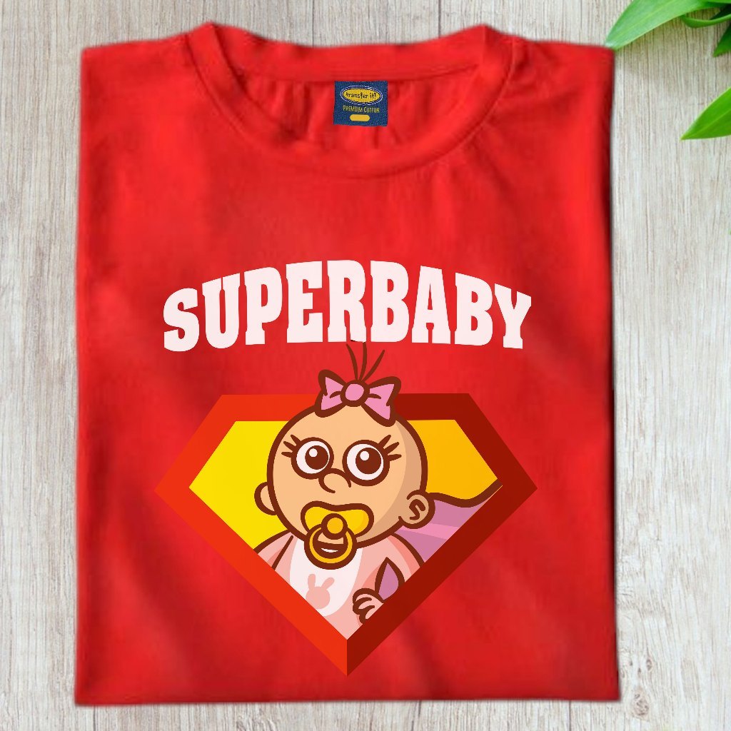 Transfer It Superhero Family Super Mom Dad Kid   Personalize Family Shirt SOLD per PIECE