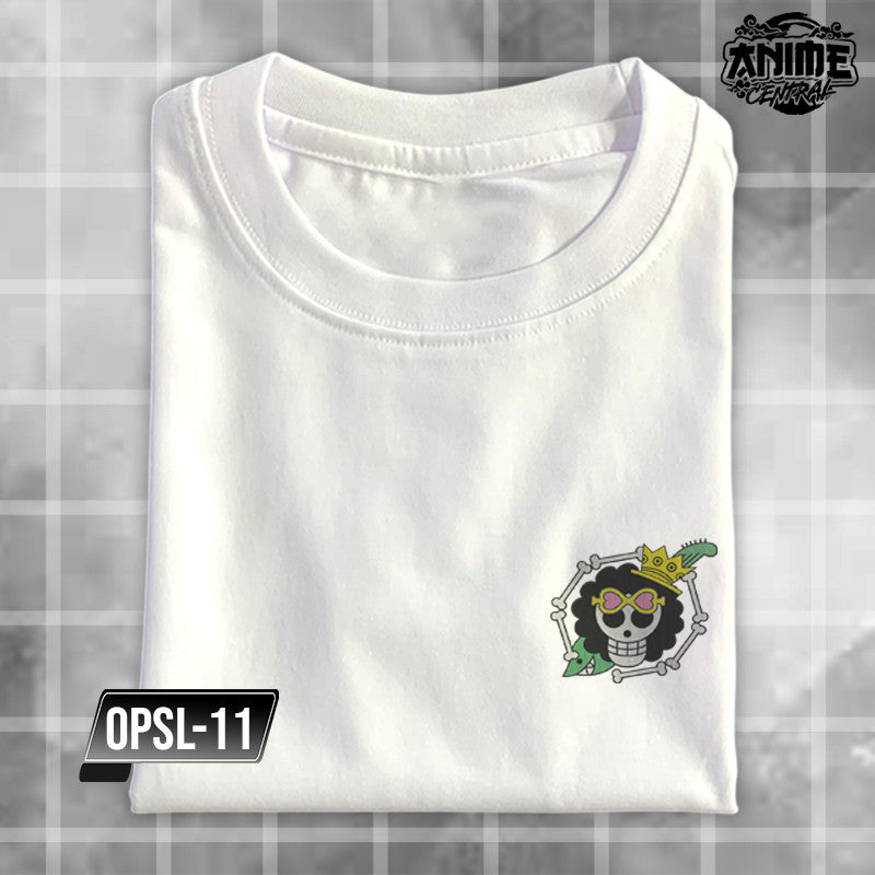 Embroidery Anime One piece Character logo Luffy, Chopper, Zoro, Sanji, Robin Design T-shirt Unisex