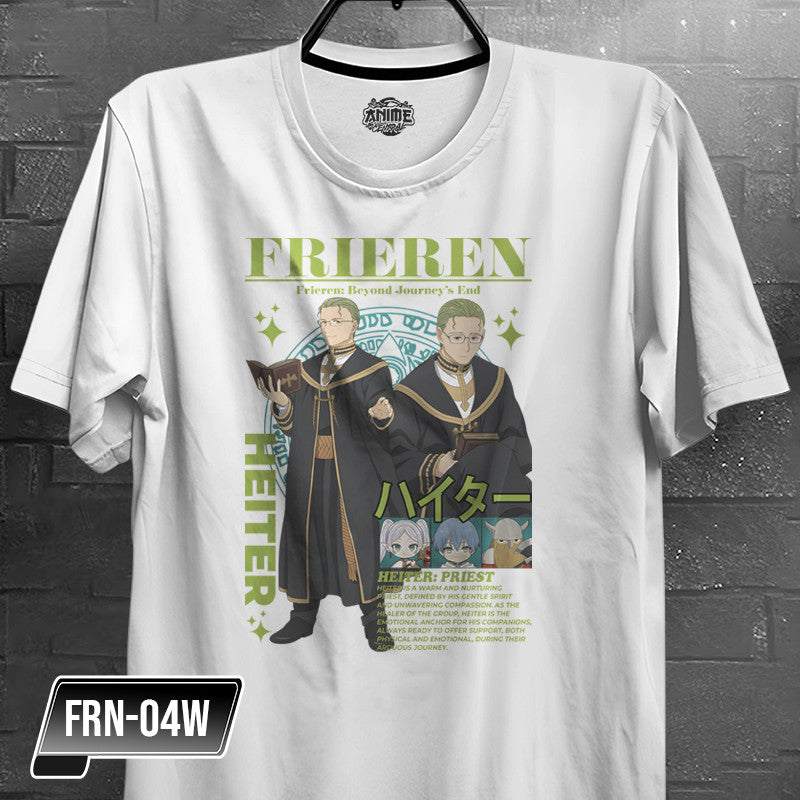 Anime Frieren, Fern,  Himmel,  Heiter,  Stark,  Eisen Character Design T-shirt Unisex High quality