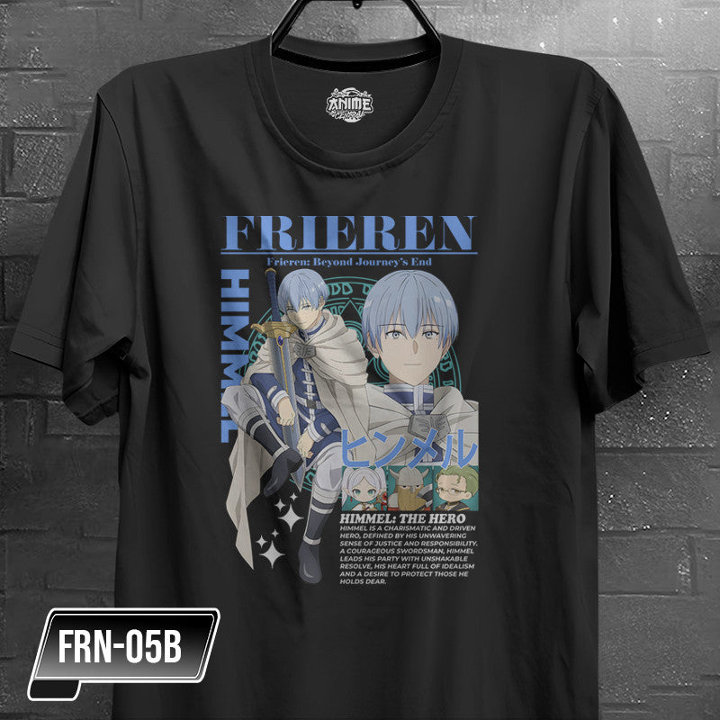 Anime Frieren, Fern,  Himmel,  Heiter,  Stark,  Eisen Character Design T-shirt Unisex High quality