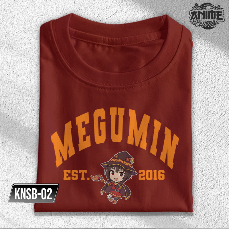 Anime Famous Konosuba  Kazuma, Megumin, Aqua, Darkness Character Design T-shirt Unisex