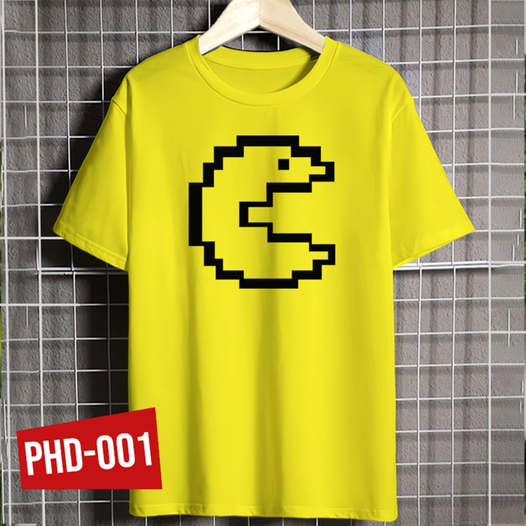Shirt planet Famous Games Pacman Blinky Pinky Inky Clyde Character Faces Design T-shirt Unisex