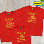 Transfer it Customize Family Shirt Family where Life Begins and Love Never ends sold per piece