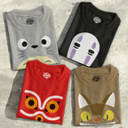 Anime Studio Ghibli No face, Nakayoshi, Catbus Character Design T-shirt Unisex High quality